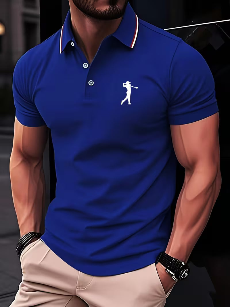 Classic Printed Shirt for Men with Short Sleeve
