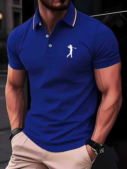 Classic Printed Shirt for Men with Short Sleeve