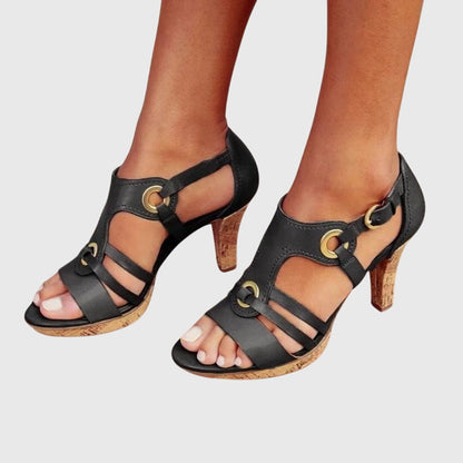 Comfortable Heels for Women with Buckle Orthopedic Style