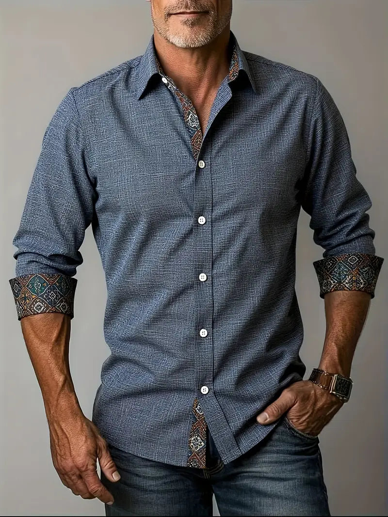Comfortable Flowy Button Down Shirt for Men