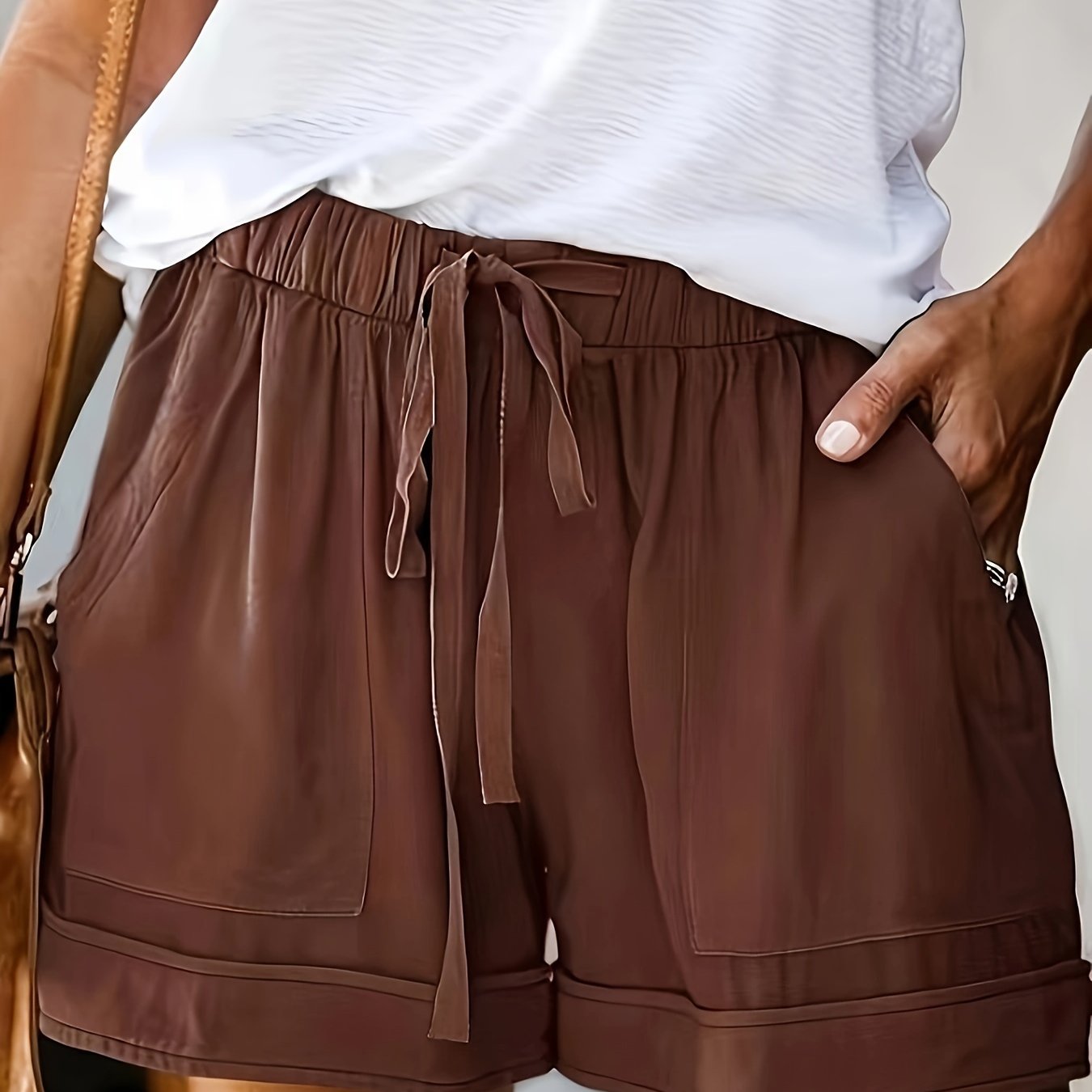 Stylish Shorts for Women with Drawstring Pockets