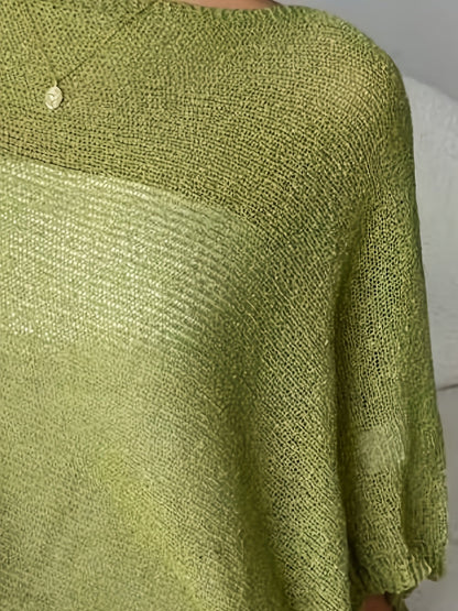Effortless Poncho Shirts for Women with Asymmetric Hem Oversized Knit Style