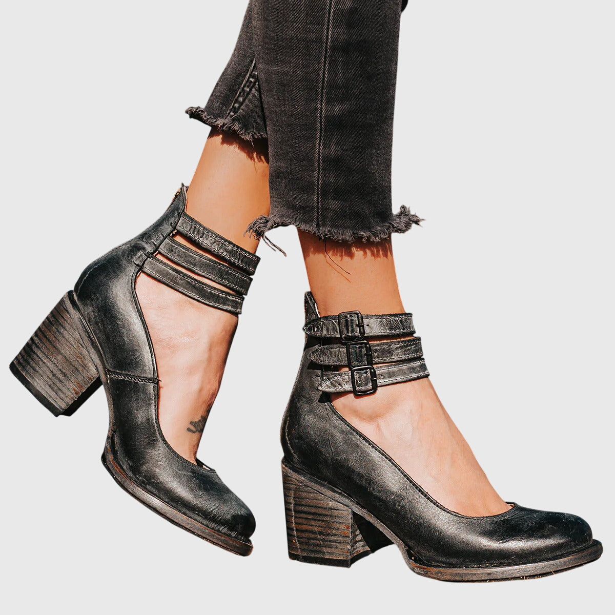 Comfortable Heels for Women with Ankle Strap Style