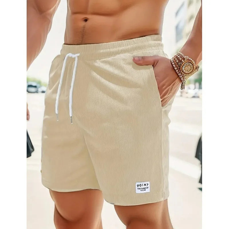 Effortless Shorts for Men with Drawstring Pockets