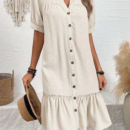 Stylish Midi Dress for Women with Pleated
