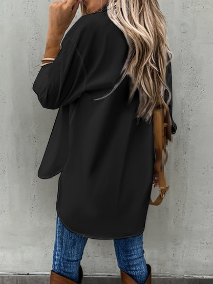 Effortless Blouse for Women with Button Up