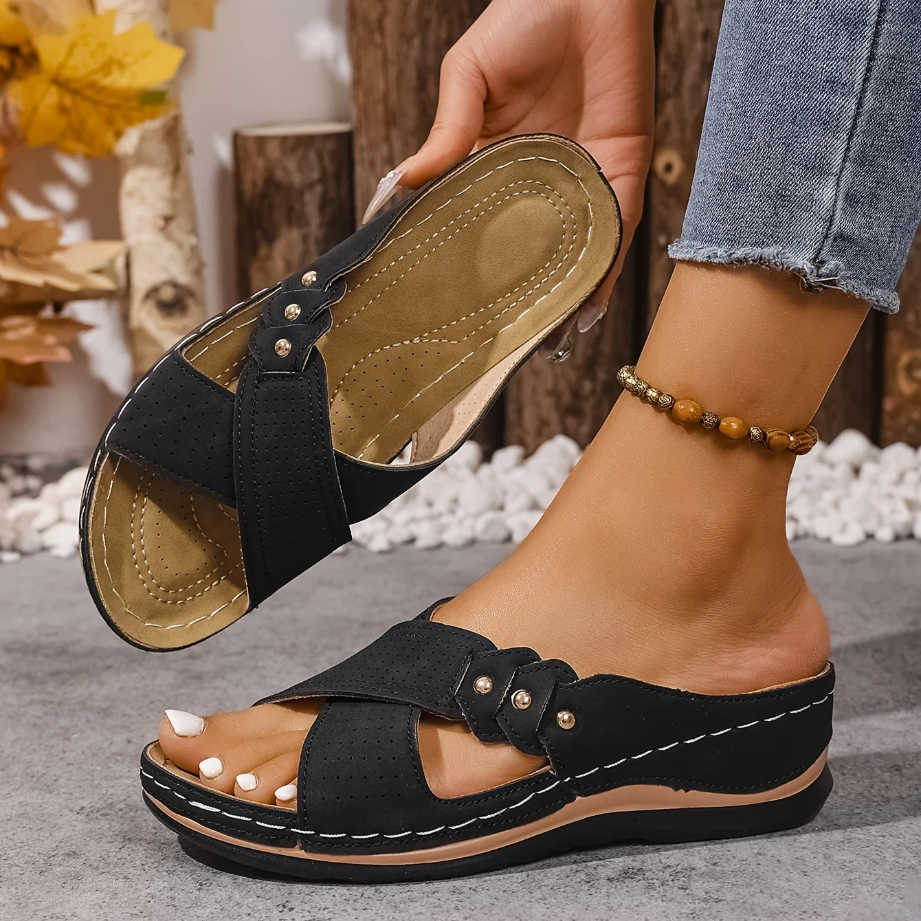 Comfortable Orthopedic Sandals for Women with Wedge Style