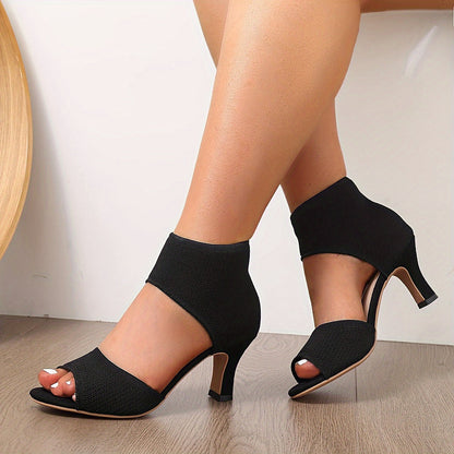Comfortable Heels for Women with Open Toe Breathable Style