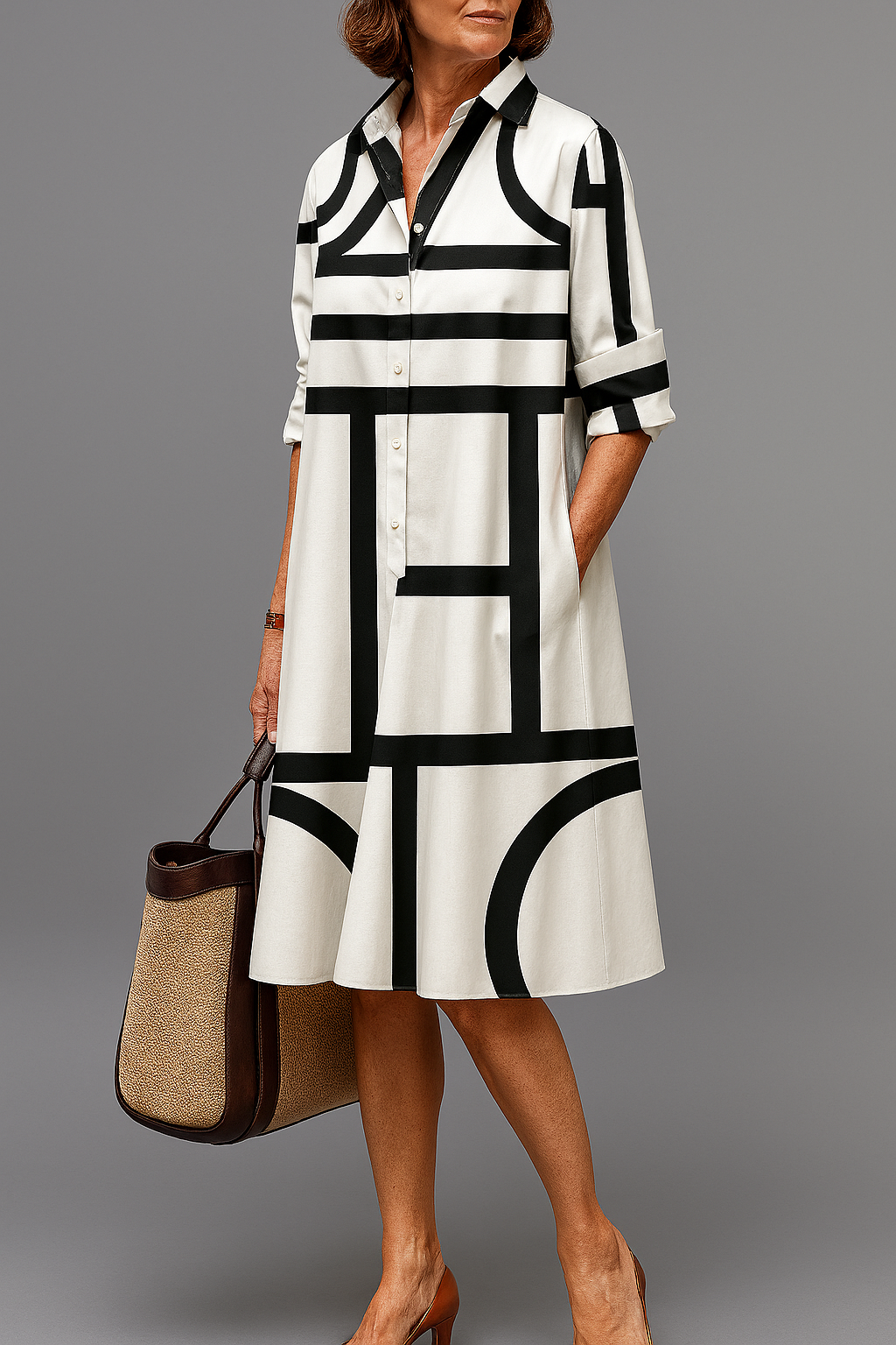 Effortless Flowy Midi Dress for Women