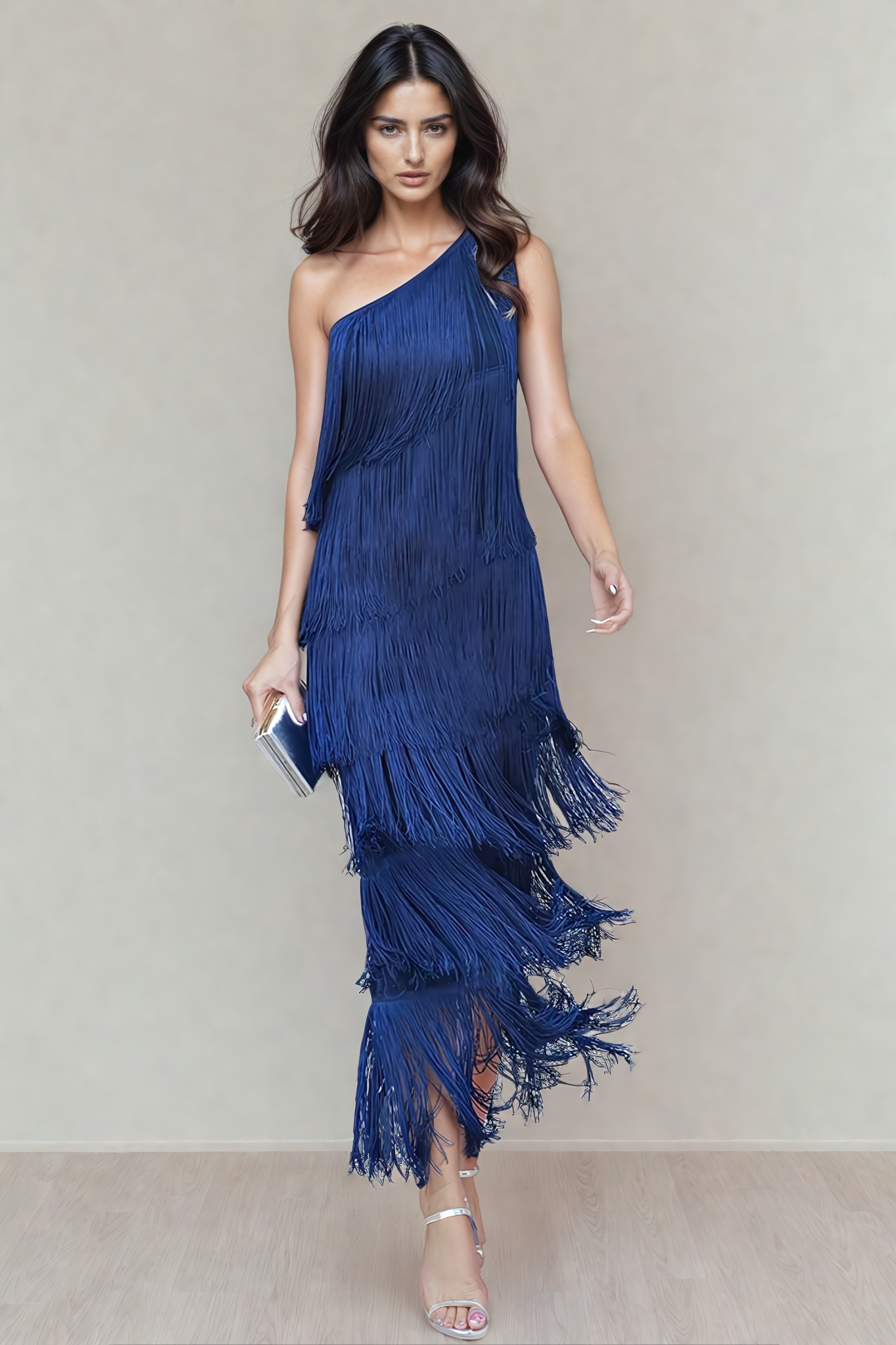 Stylish Mini Dress for Women with Asymmetrical Hem