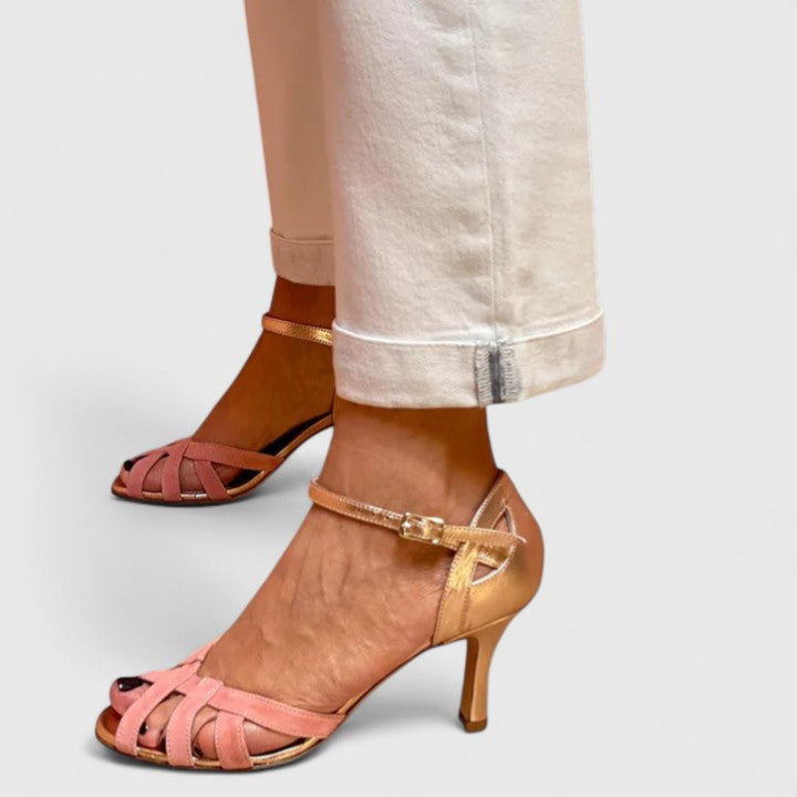 Comfortable Heels for Women with Orthopedic T Strap Style