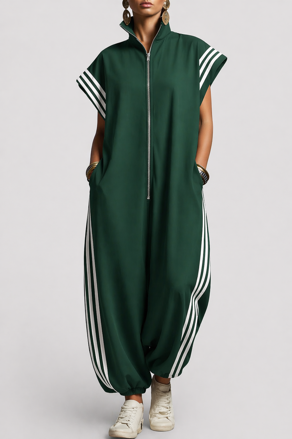 Comfortable Jumpsuit for Women with Sleeveless Casual Style