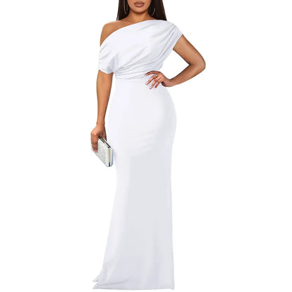 Stylish Evening Dress for Women with Off Shoulder Formal Wedding Guest Style