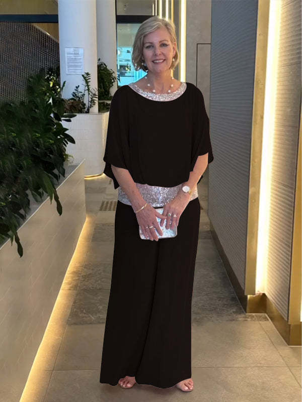 Effortless Two Piece Set for Women with Wide Sleeve