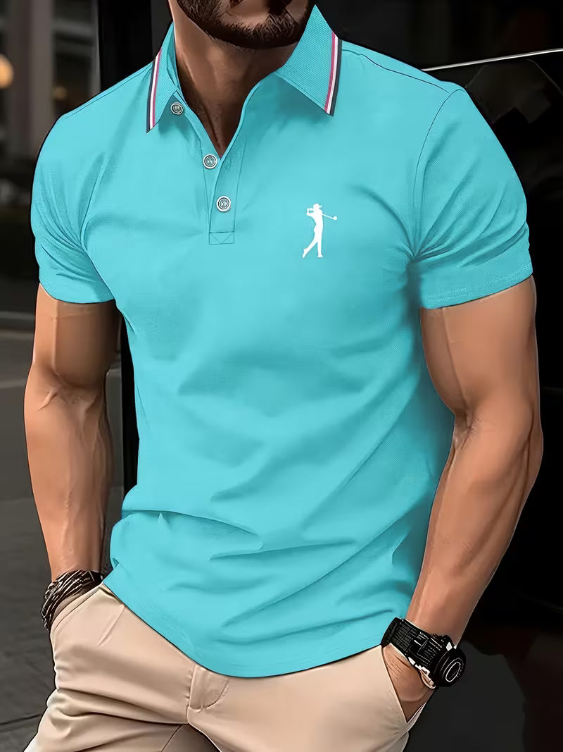 Classic Printed Shirt for Men with Short Sleeve