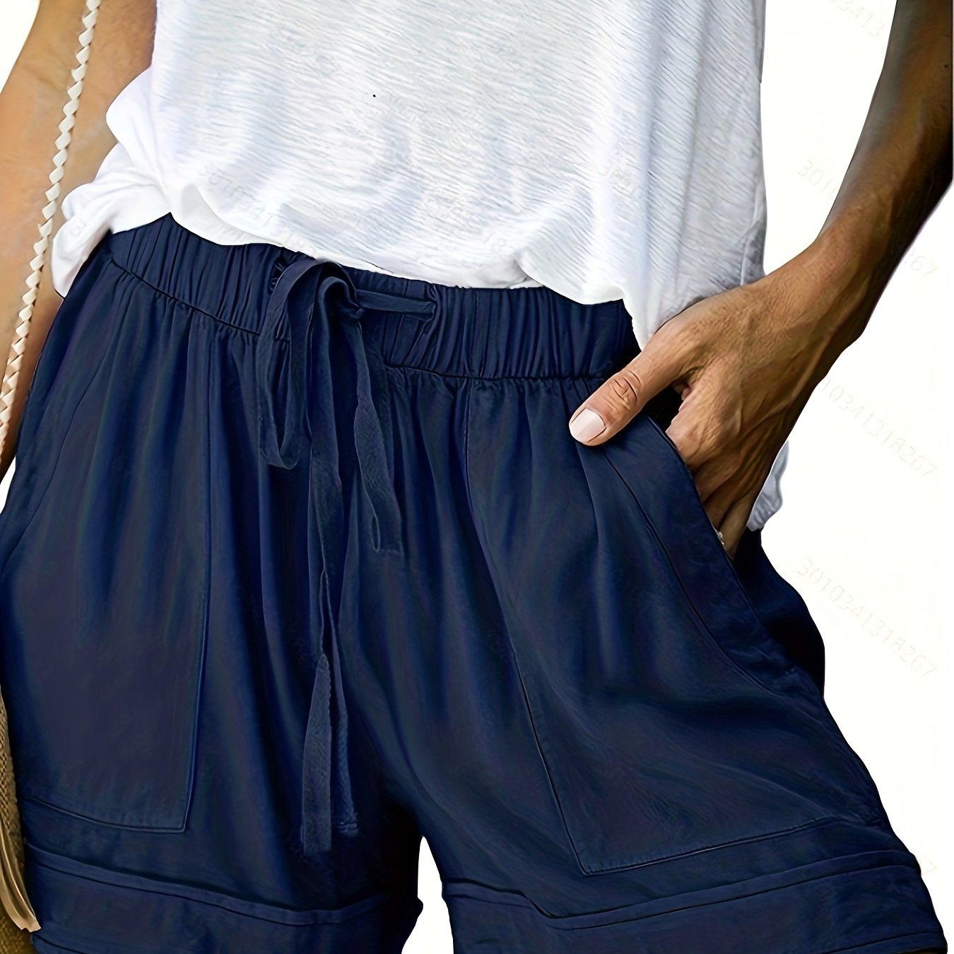 Stylish Shorts for Women with Drawstring Pockets