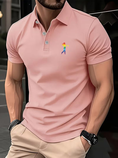 Classic Printed Shirt for Men with Short Sleeve