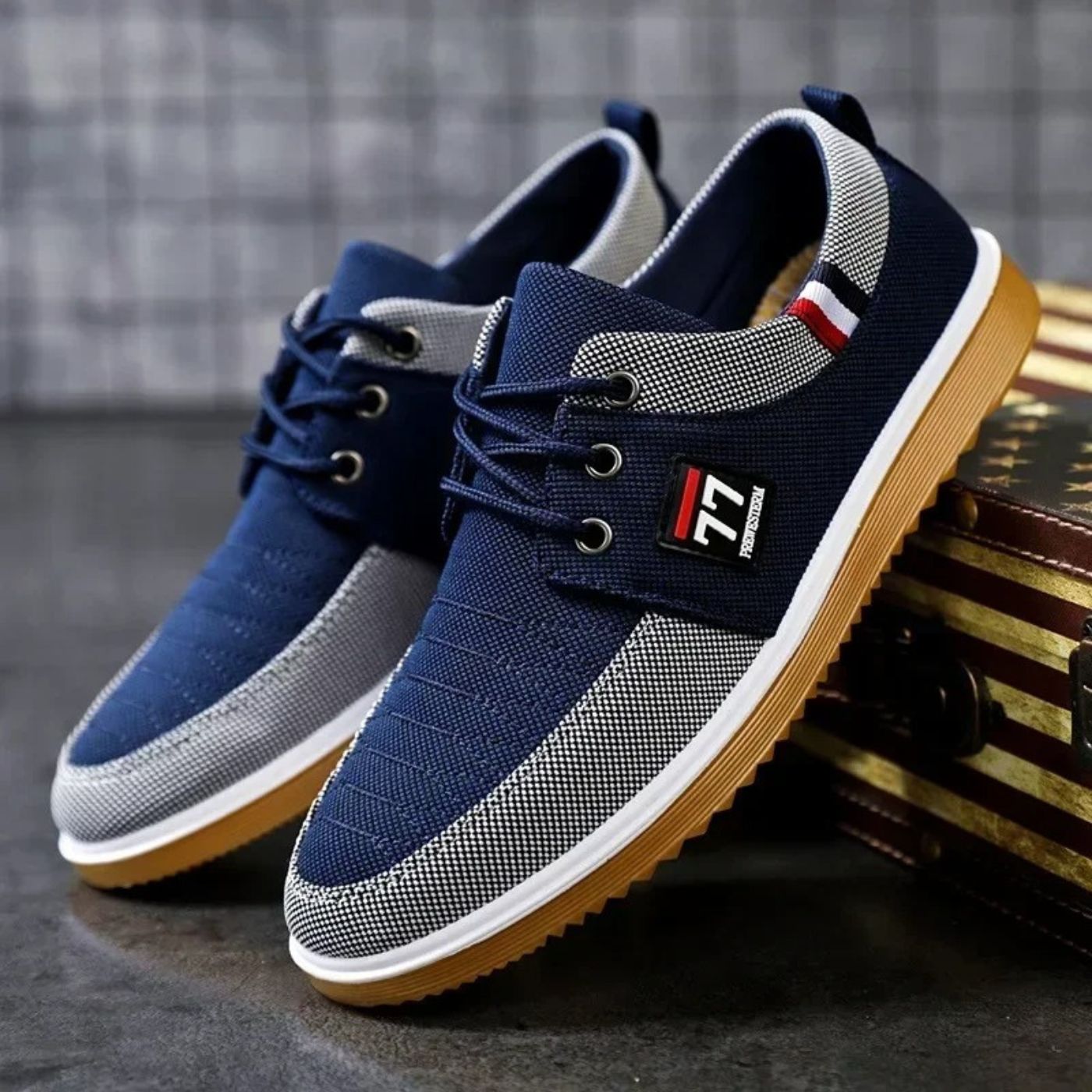 Comfortable Orthopedic Shoes for Men with Two Tone Style