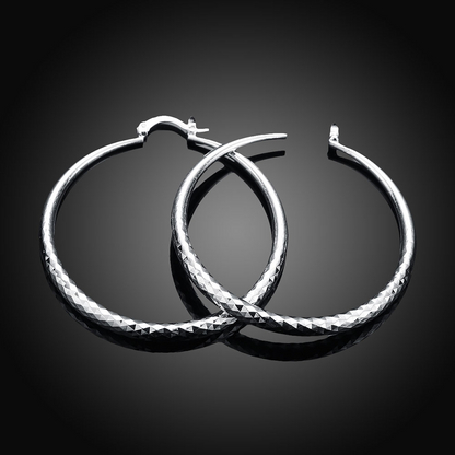 Elegant Earrings for Women with Retro Silver Design