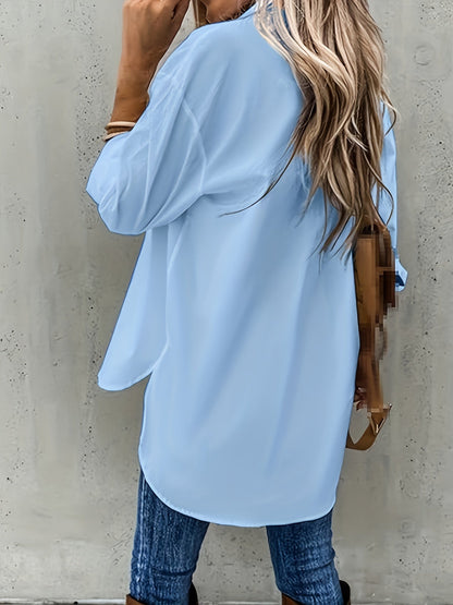 Effortless Blouse for Women with Button Up