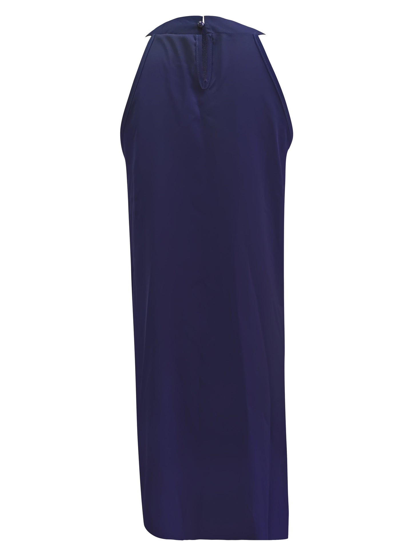 Elegant Evening Dress for Women with Round Neck Sleeveless Formal Wedding Guest Style
