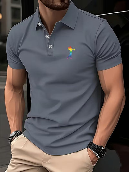 Classic Printed Shirt for Men with Short Sleeve