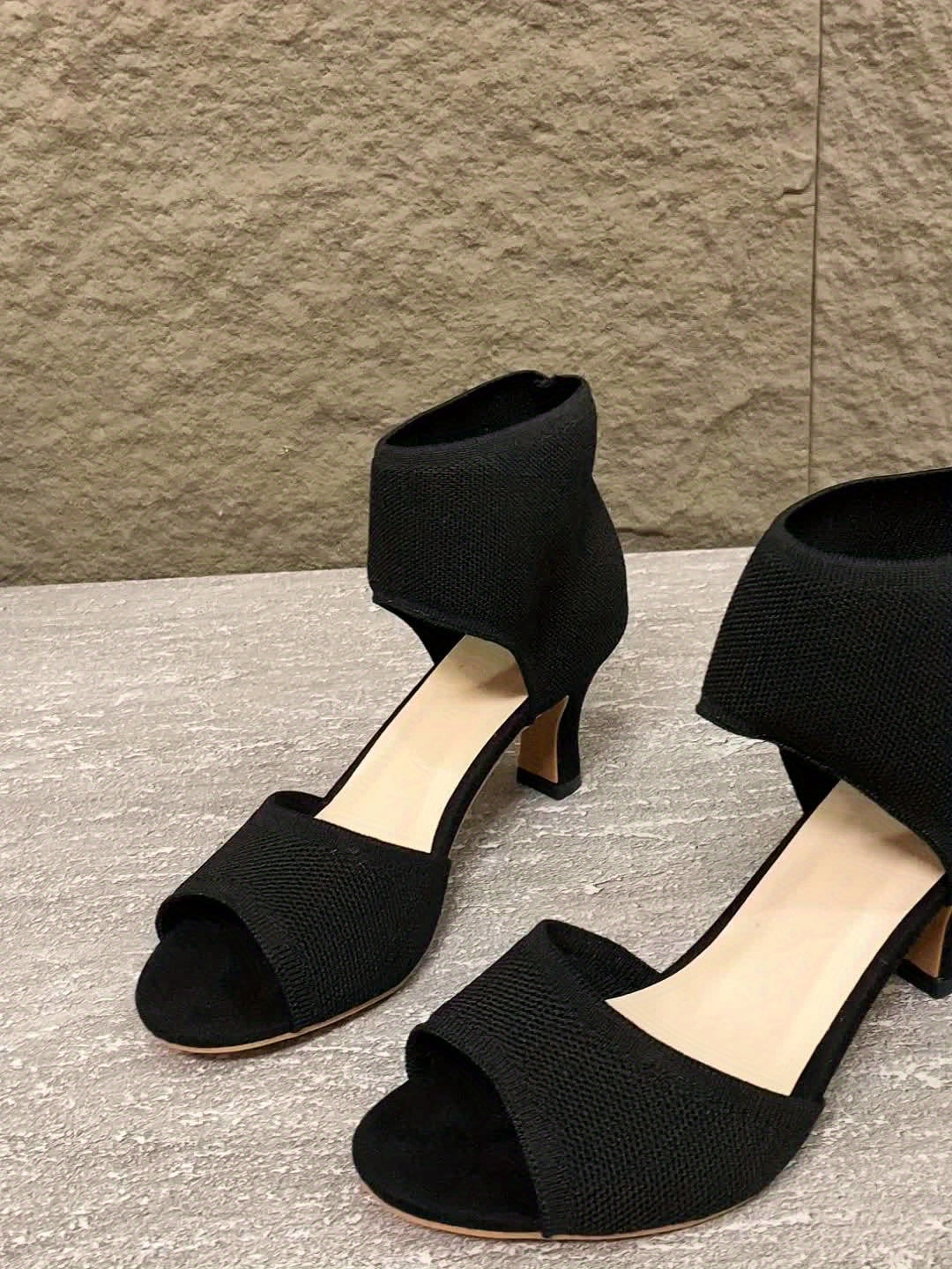 Comfortable Heels for Women with Open Toe Breathable Style