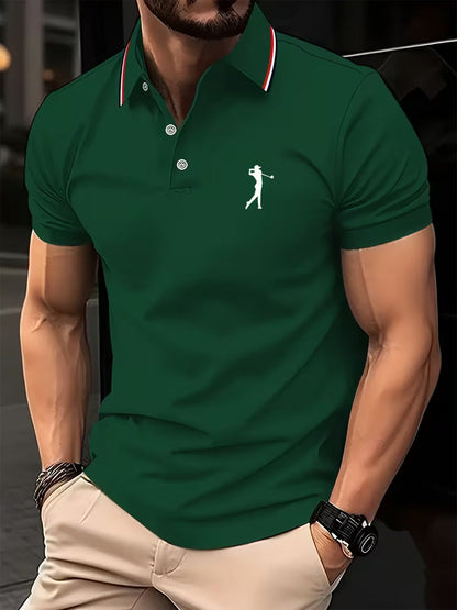 Classic Printed Shirt for Men with Short Sleeve