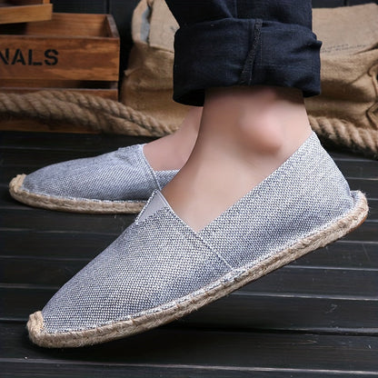 Comfortable Espadrilles for Men with Woven Breathable Style