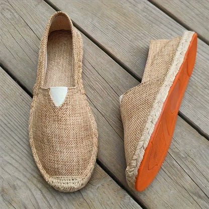 Comfortable Espadrilles for Men with Woven Breathable Style