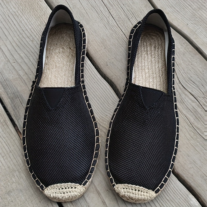 Comfortable Espadrilles for Men with Woven Breathable Style