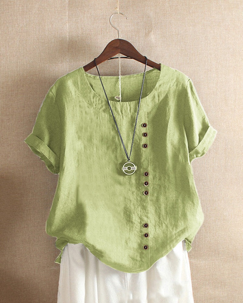 Effortless Blouse for Women with Asymmetrical