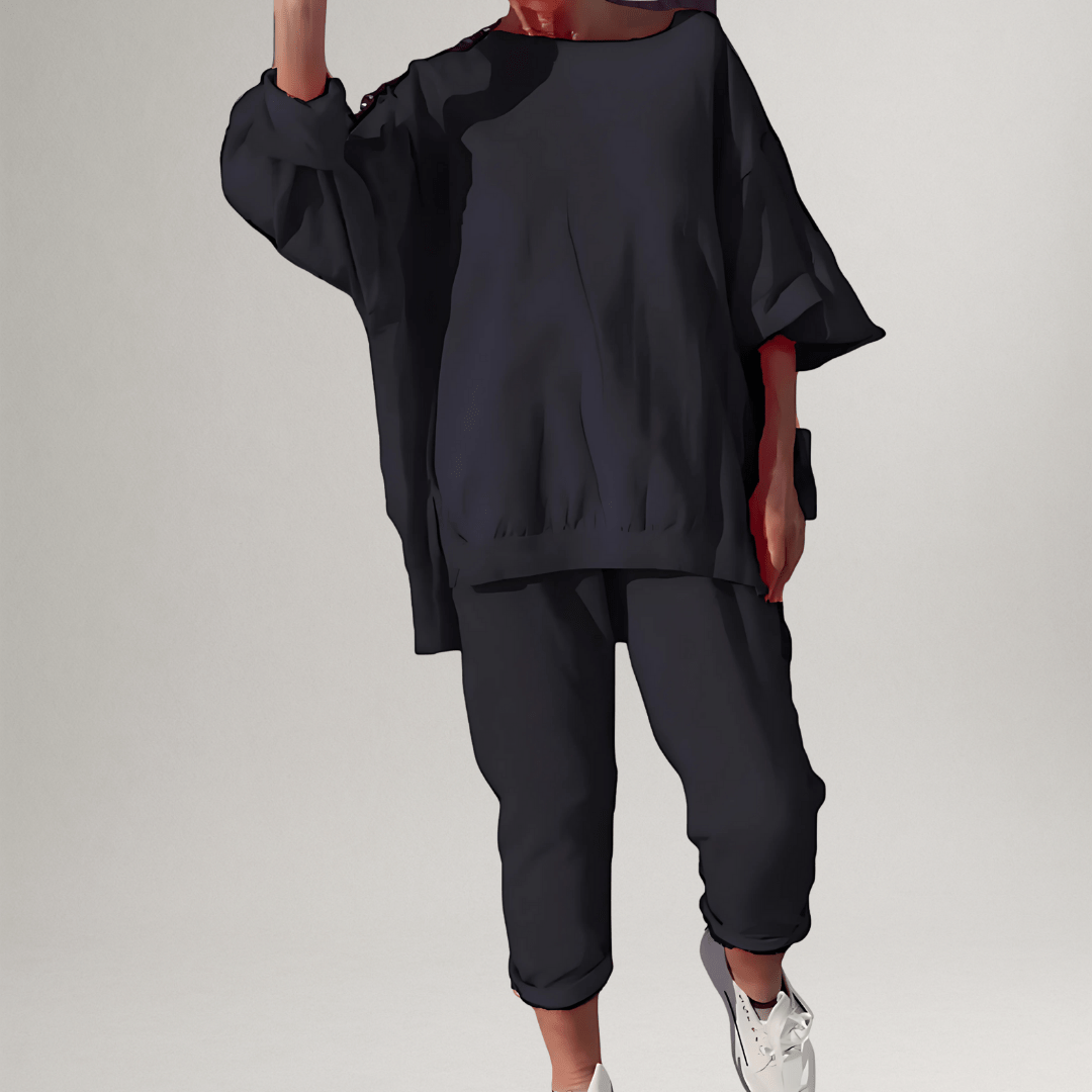 Comfortable Two Piece Set for Women with Oversized Casual Style