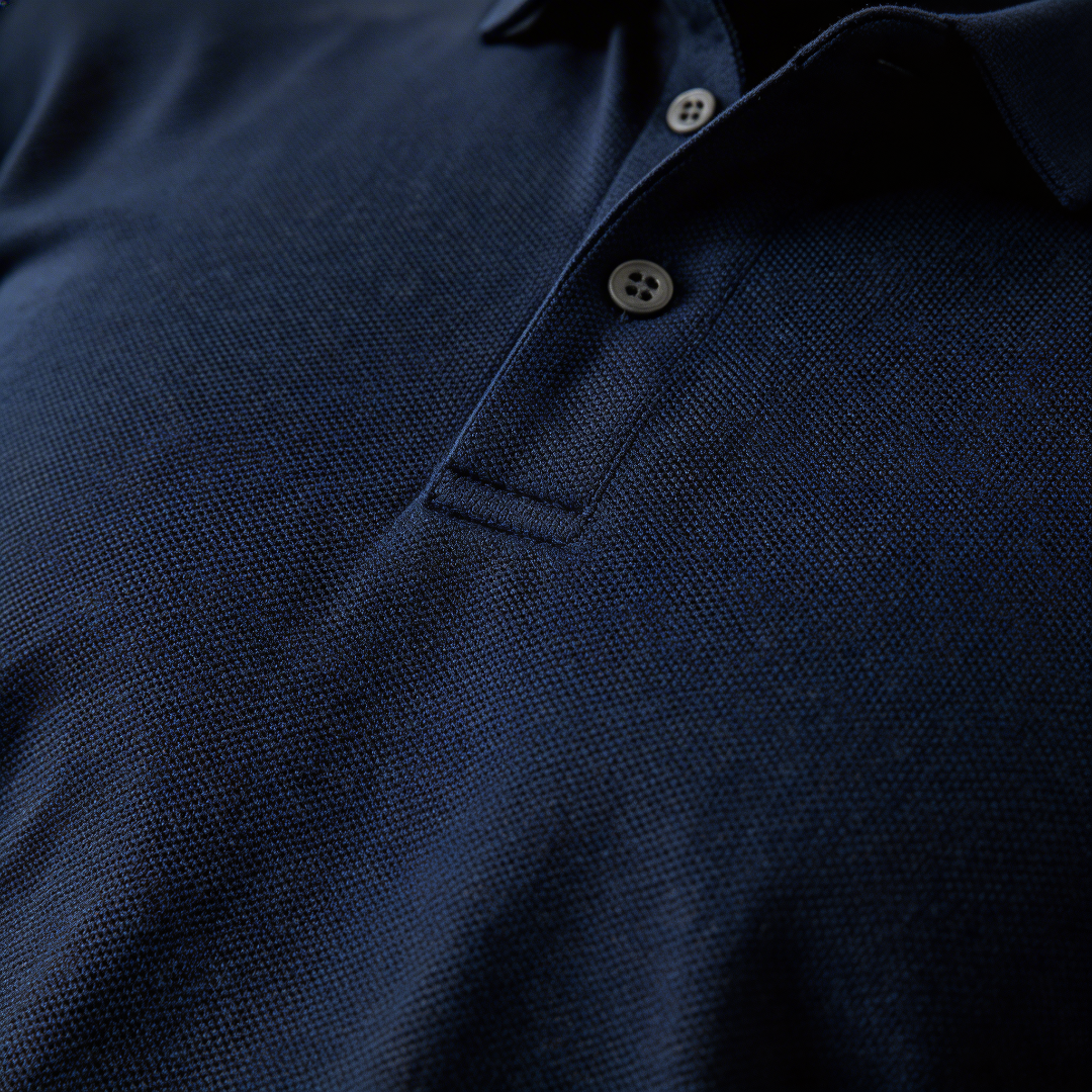 Effortless Polo Shirt for Men with Collared Long Sleeve