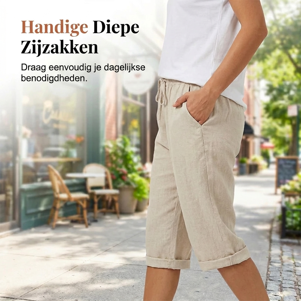 Comfortable Shorts for Women with Drawstring Elastic Waist