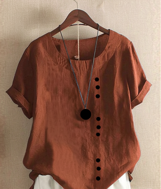 Effortless Blouse for Women with Asymmetrical