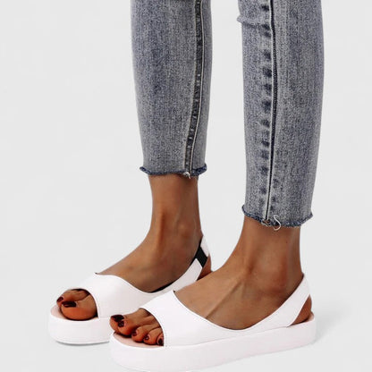 Comfortable Orthopedic Sandals for Women with Platform Wedge Open Toe Slingback Cushioned Casual Style