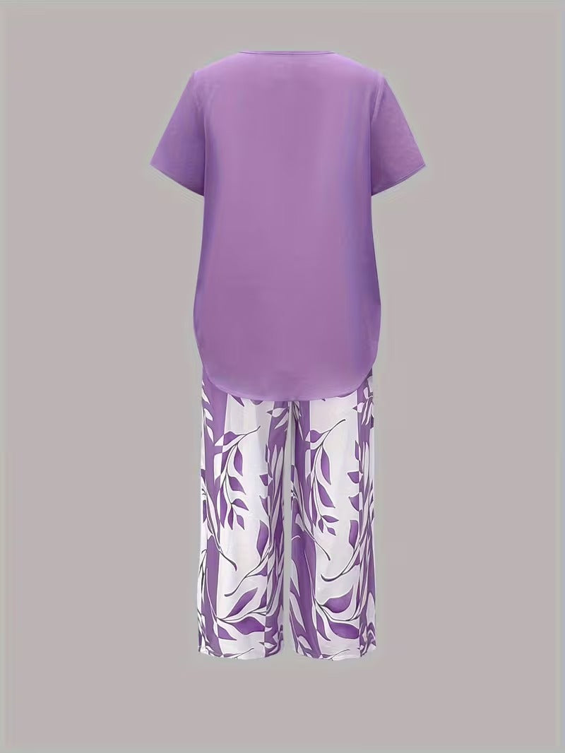 Comfortable Two Piece Set for Women with Layered