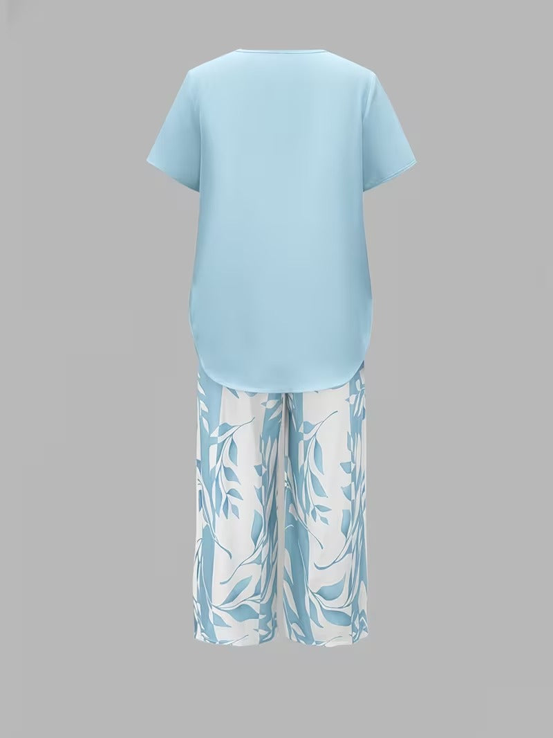 Comfortable Two Piece Set for Women with Layered
