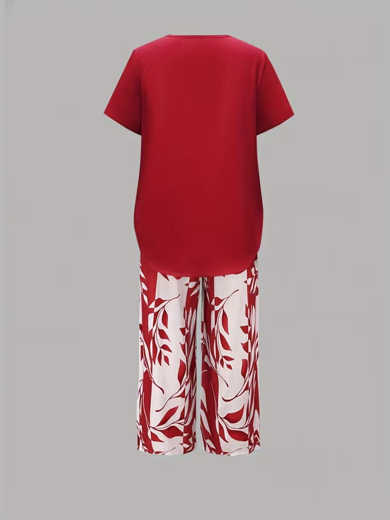 Comfortable Two Piece Set for Women with Layered