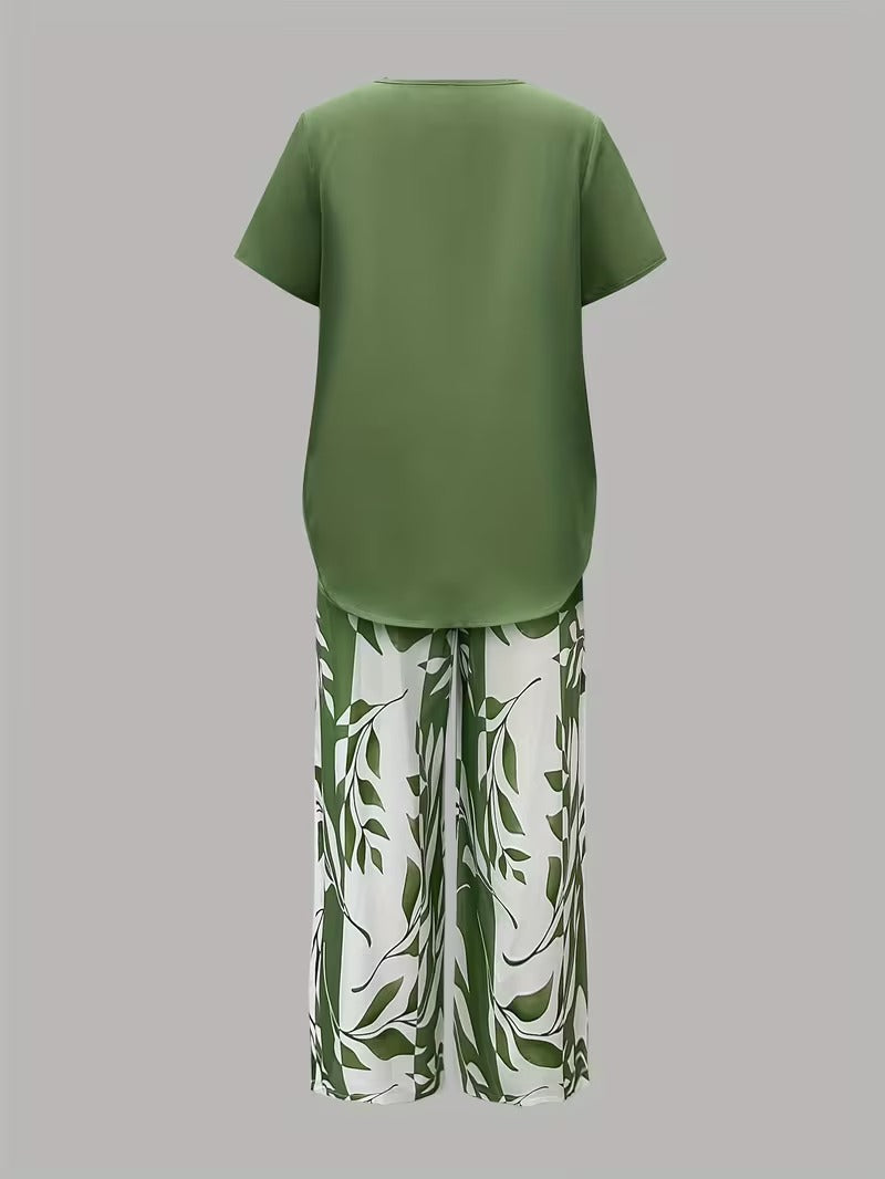 Comfortable Two Piece Set for Women with Layered