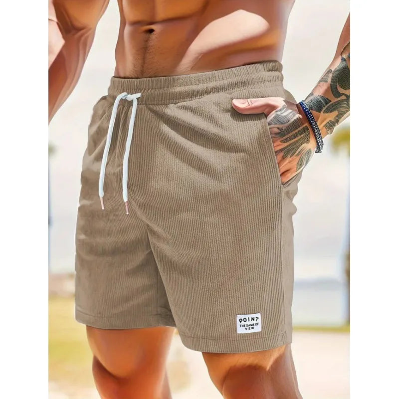 Effortless Shorts for Men with Drawstring Pockets