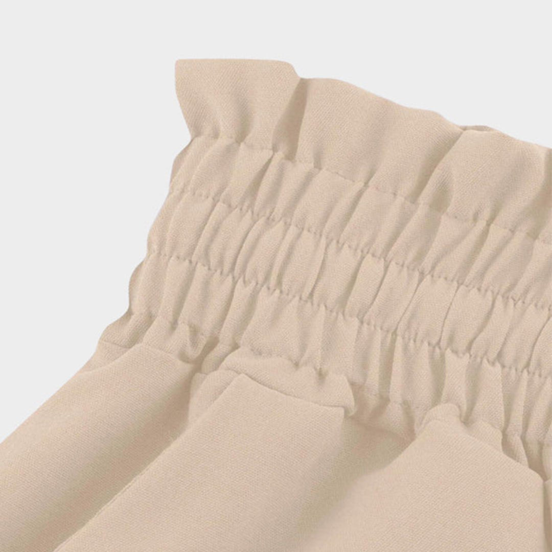 Effortless Linen Wide Leg Pants for Women with High Waist Drawstring Flowy A-Line Pocket Style