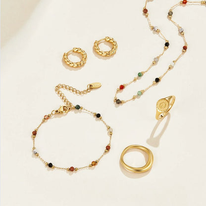 Elegant Necklace for Women with Beaded Minimalist Design