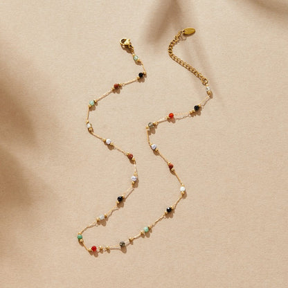 Elegant Necklace for Women with Beaded Minimalist Design