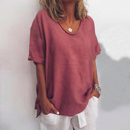 Stylish Blouse for Women with Crew Neck
