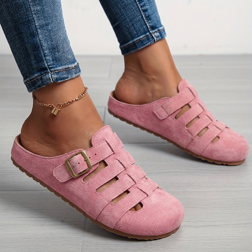 Comfortable Sandals for Women with Slip On Buckle Breathable Style