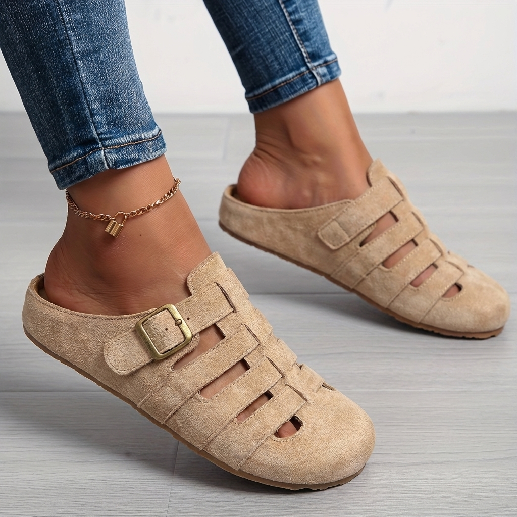 Comfortable Sandals for Women with Slip On Buckle Breathable Style