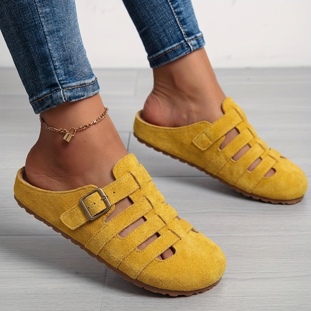 Comfortable Sandals for Women with Slip On Buckle Breathable Style
