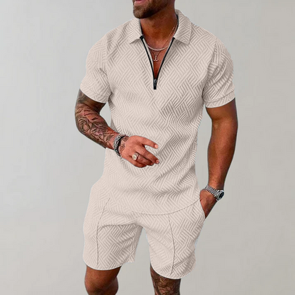 Comfortable Polo and Shorts Set for Men